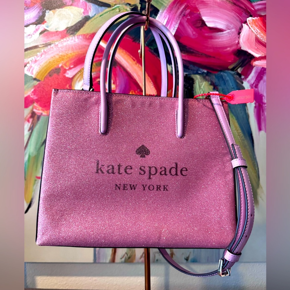 Kate Spade Pink Sparkly Two Way Bag - Picture 1 of 11